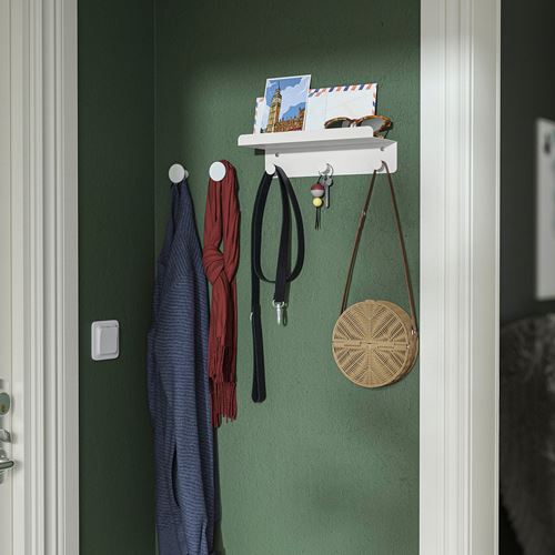 IKEA - ENUDDEN, duvar askısı, beyaz, 30x8 cm