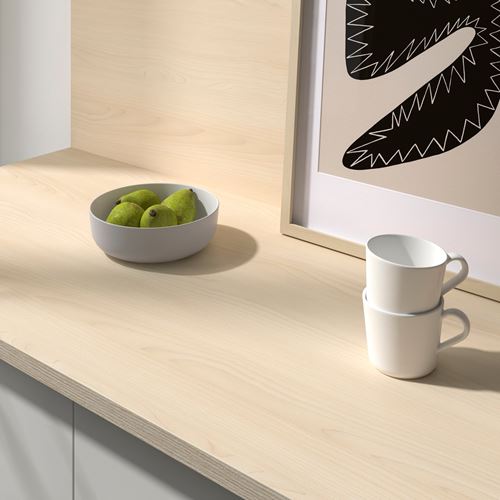 IKEA - EKBACKEN, worktop, light ash-laminate, 186x2,8 cm