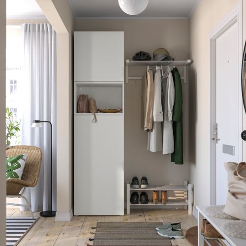IKEA - PLATSA, PLATSA wardrobe, white, 60x42x221 cm