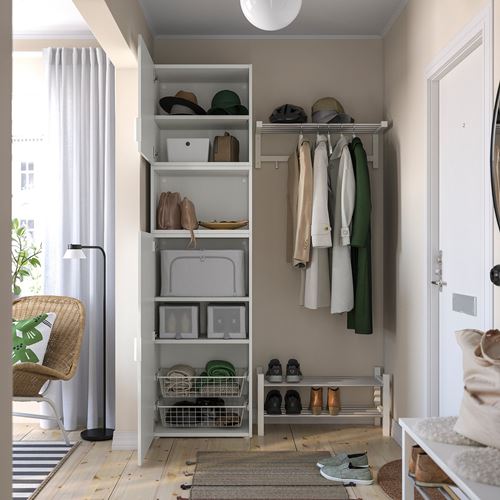 IKEA - PLATSA, PLATSA wardrobe, white, 60x42x221 cm