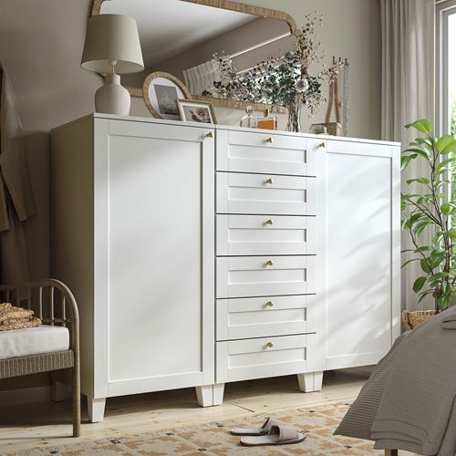 IKEA - PLATSA, PLATSA wardrobe, white, 180x57x133 cm