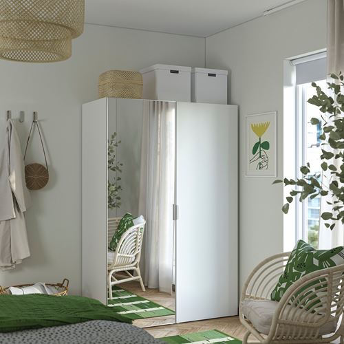 IKEA - PLATSA, PLATSA wardrobe, white, 120x57x181 cm