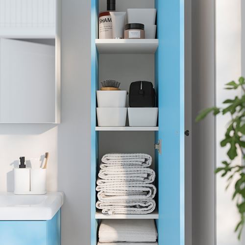 IKEA - ENHET, banyo boy dolabı, açık mavi, 30x32x180 cm