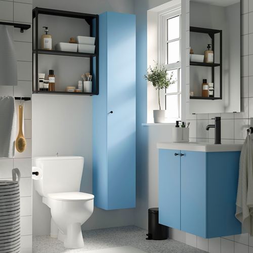 IKEA - ENHET, wash-basin cabinet, light blue, 60x32x60 cm