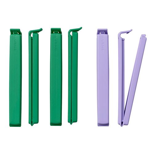 IKEA - BEVARA, paket mandalı, yeşil-lila