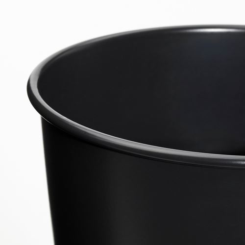 IKEA - BROKTRAST, steel plant pot, dark grey, 12 cm