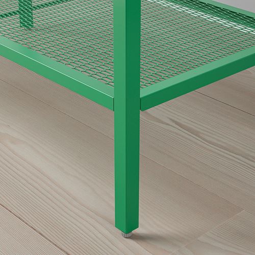 IKEA - BAGGEBO, open shelving unit, high-gloss green, 60x30x80 cm