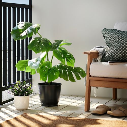 IKEA - BROKTRAST, steel plant pot, dark grey, 19 cm