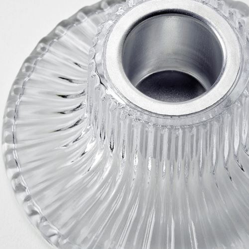 IKEA - FINSMAK, candlestick, glass, 4 cm