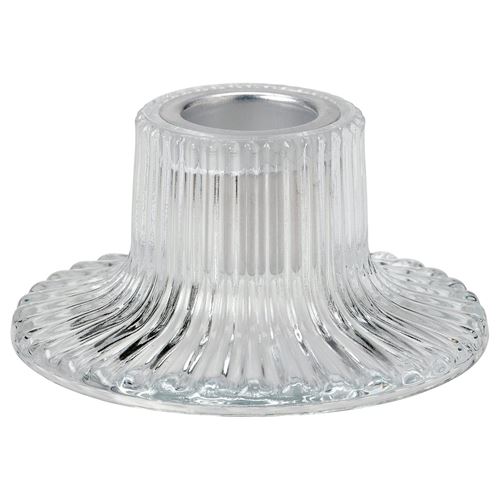 IKEA - FINSMAK, candlestick, glass, 4 cm