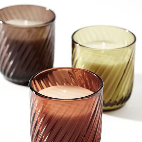 IKEA - TORNFAGEL, scented candle in cup, mixed colours, 20 hr
