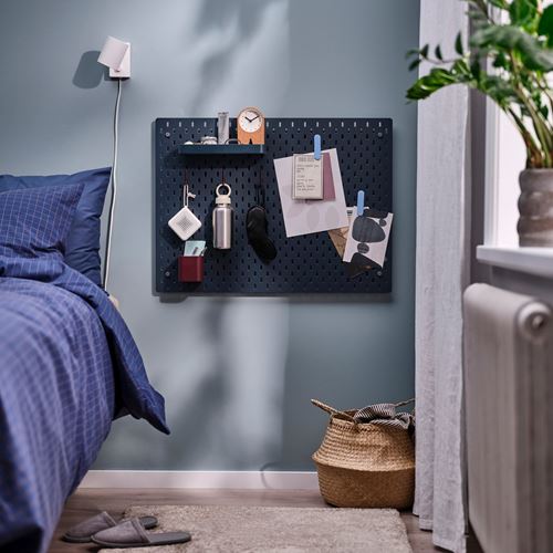 IKEA - SKADIS, çift taraflı çok amaçlı pano, çok renkli, 76x56 cm