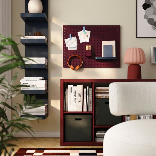 IKEA - SKADIS, çift taraflı çok amaçlı pano, çok renkli, 76x56 cm