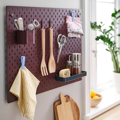IKEA - SKADIS, çift taraflı çok amaçlı pano, çok renkli, 76x56 cm