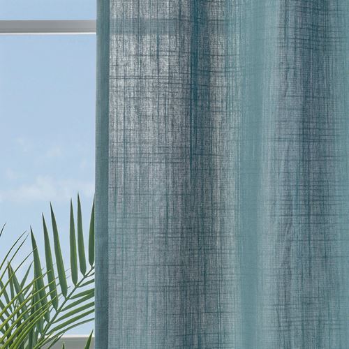IKEA - RITVA, background curtain, 1 pair, grey/blue, 145x300 cm