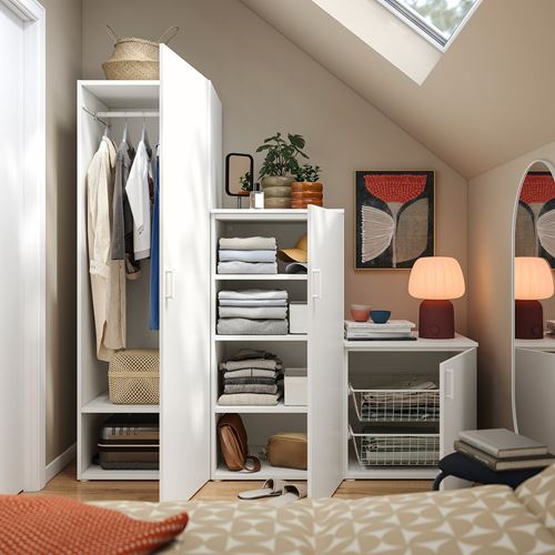 IKEA - PLATSA, PLATSA gardırop, beyaz, 180x57x181 cm