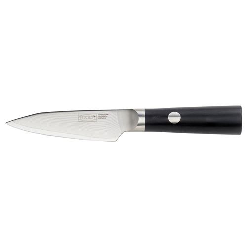 IKEA - FJALLRÖDING, soyma bıçağı, Şam çeliği-siyah, 10 cm
