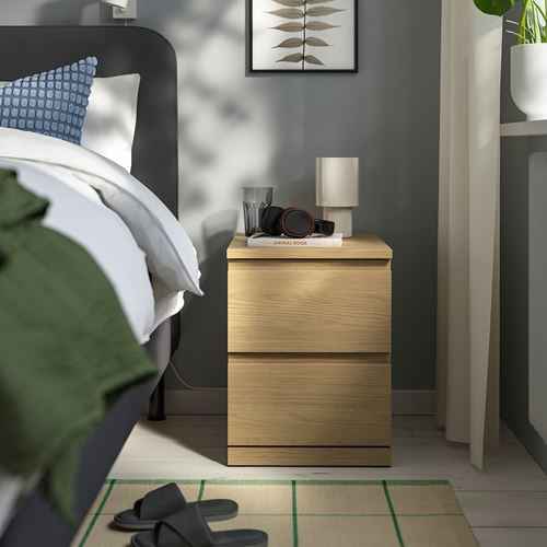 IKEA - STORKLINTA, komodin, meşe görünümlü, 40x50x53 cm