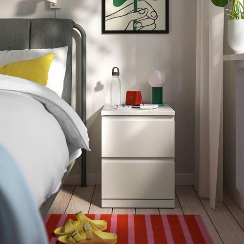 IKEA - STORKLINTA, bedside table, white, 40x50x53 cm
