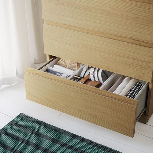 IKEA - STORKLINTA, 4 çekmeceli şifonyer, meşe görünümlü, 70x50x98 cm