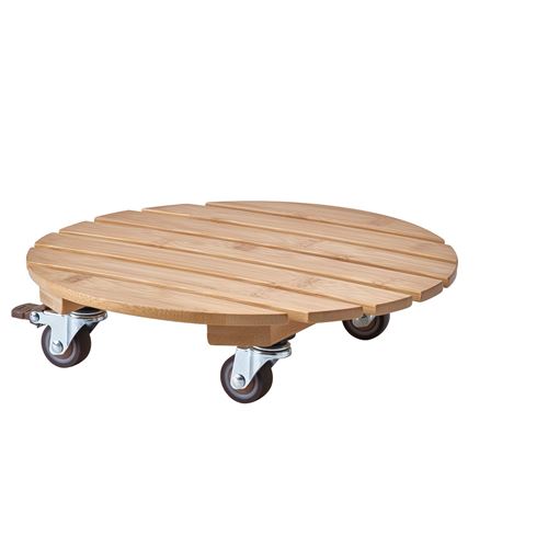 IKEA - DAKSJUS, plant mover, bamboo, 28 cm