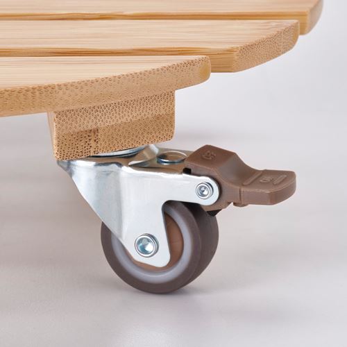 IKEA - DAKSJUS, plant mover, bamboo, 28 cm