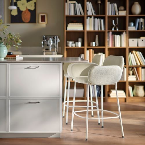 IKEA - SYNTORP, bar sandalyesi, kırık beyaz, 66 cm