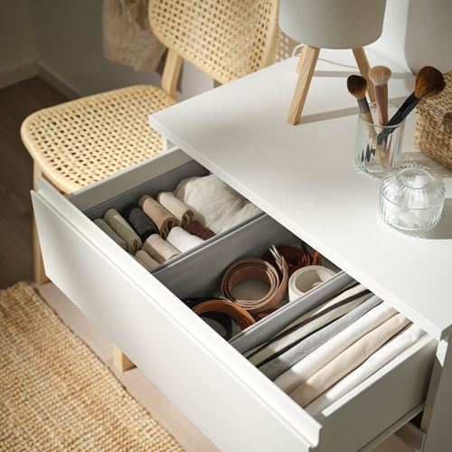 IKEA - KOSINGEN, box, light grey, 20x38x12 cm