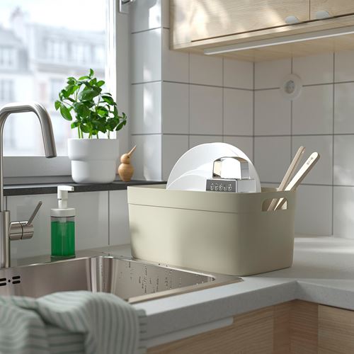 IKEA - SPJUTLILJA, bulaşıklık, açık gri-bej