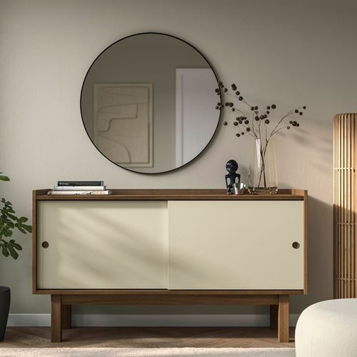 IKEA - FORSALJARE, console, dark beige wooden-light beige, 140x46x78 cm