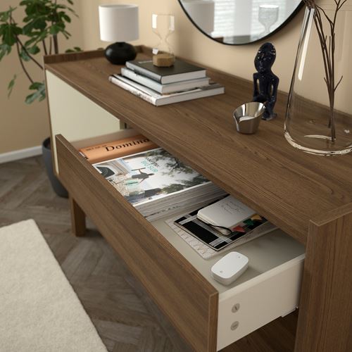 IKEA - FORSALJARE, console, dark beige wooden-light beige, 140x46x78 cm
