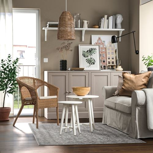 IKEA - LOKALTAG, tumbled rug, beige-grey, 133x195 cm