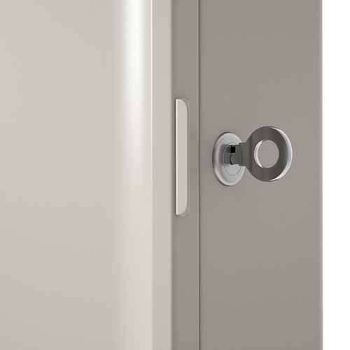 IKEA - HUSBYAN, banyo duvar dolabı, gri-bej, 28x11x37,5 cm