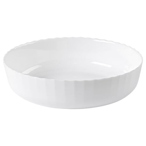 IKEA - FISKTARNA, fırın-servis kabı, beyaz, 26 cm