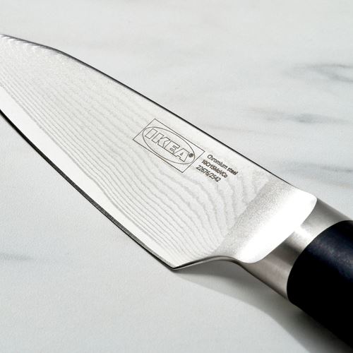 IKEA - FJALLRÖDING, soyma bıçağı, Şam çeliği-siyah, 10 cm