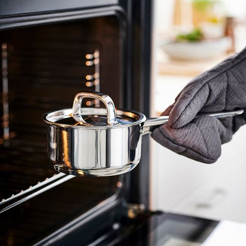 IKEA - IKEA 365+, saucepan with lid, stainless steel, 1 l