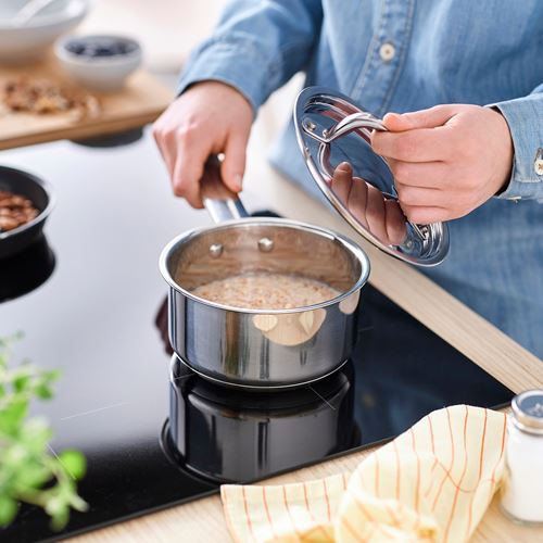 IKEA - IKEA 365+, saucepan with lid, stainless steel, 1 l
