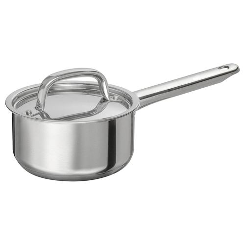 IKEA - IKEA 365+, saucepan with lid, stainless steel, 1 l