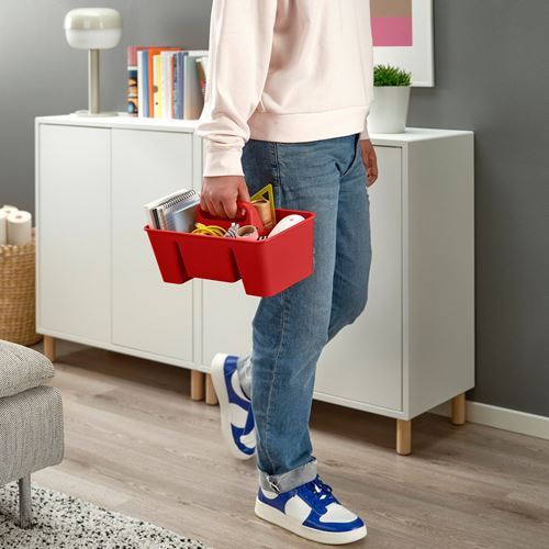 IKEA - STACKSTOD, desk organiser, red, 32x18x16 cm