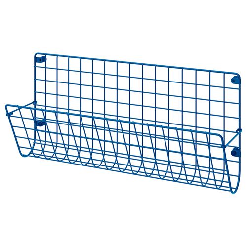 IKEA - GREJIG, wall pocket, blue, 58x17x28 cm