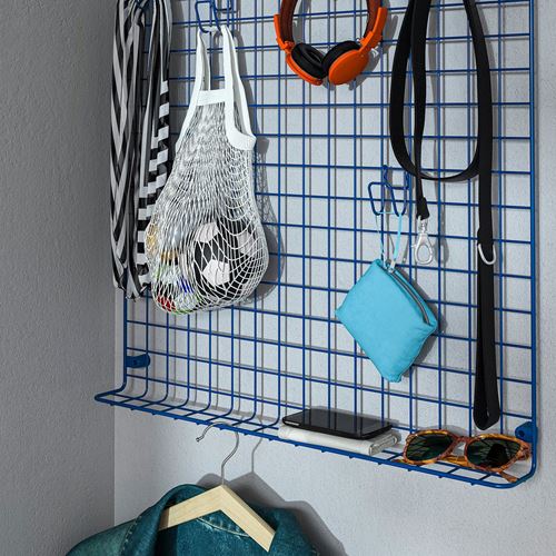 IKEA - GREJIG, wall pocket, blue, 58x59 cm