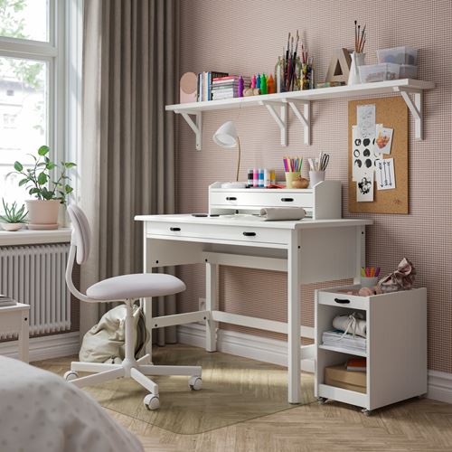 IKEA - BRYTNING, desk, white, 110x53 cm