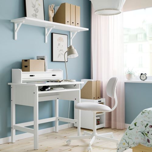 IKEA - BRYTNING, desk, white, 85x53x75 cm