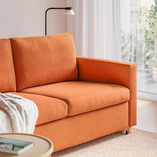 IKEA - SALTSJÖBADEN, 2-seat sofa-bed, tonerud red-brown