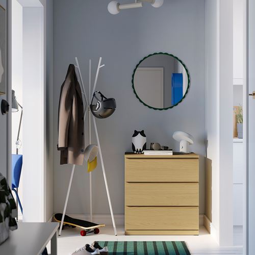 IKEA - STORKLINTA, chest of 3 drawers, oak effect, 70x50x75 cm