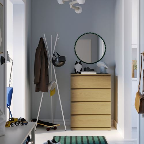 IKEA - STORKLINTA, chest of 4 drawers, oak effect, 70x50x98 cm
