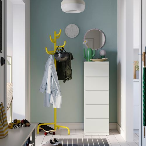 IKEA - STORKLINTA, chest of 5 drawers, white, 40x50x120 cm