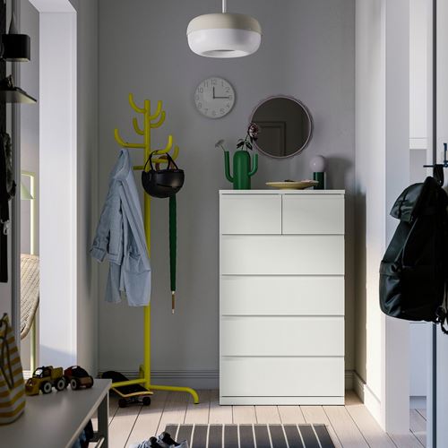 IKEA - STORKLINTA, chest of 6 drawers, white, 70x50x120 cm