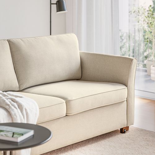 IKEA - EKHOLMA, 2-seat sofa-bed, kilanda light beige