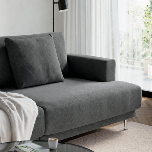 IKEA - UPPAKRA, 3'lü kanepe, Johanneshov koyu gri